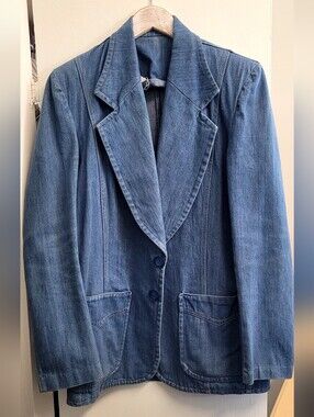 Women's Repurposed Denim Blazer